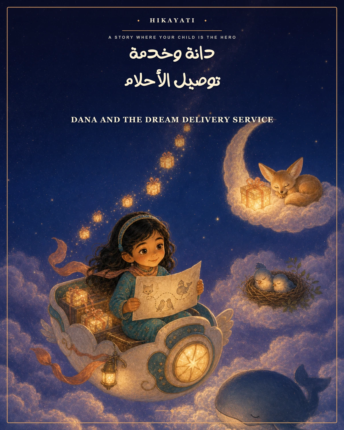ملصق دانة وخدمة توصيل الأحلام · Dana and the Dream Delivery Service poster