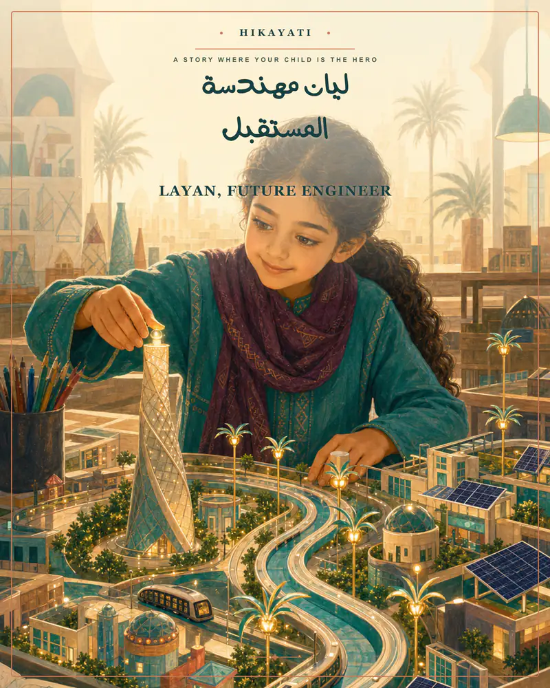 ملصق ليان مهندسة المستقبل